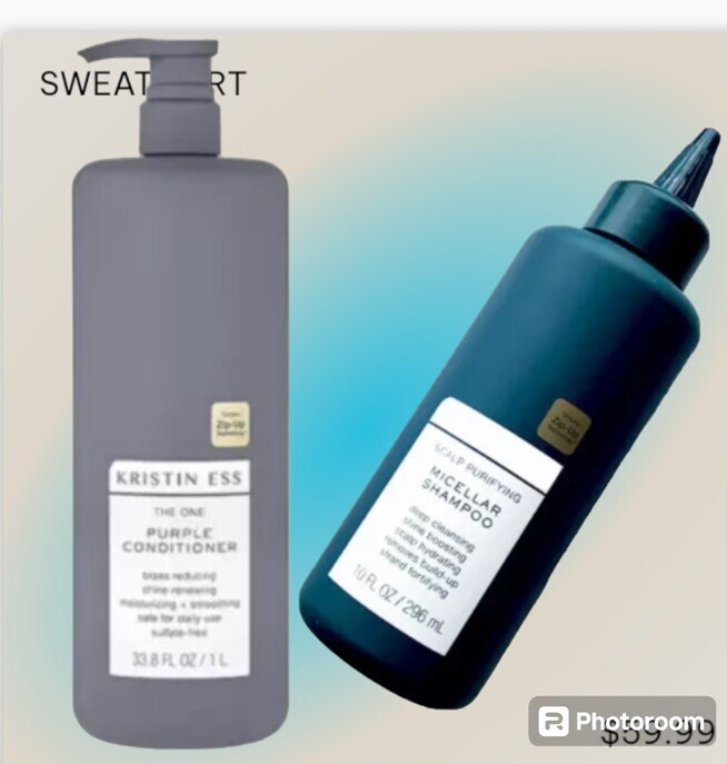 both Kristin Ess The one purple Conditioner 33.8FlOz +micellar shampoo 1... - $28.77