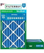 Filterbuy 16X25X4 Air Filter Merv 13, Actual Size: 15.50 X 24.50 X 3.63 ... - $1,539.90 MXN