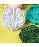 Scroll Flower Baroque Fondant Silicone Molds Relief Flower Lace Chocolat... - £11.67 GBP