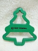 Vintage Collectible FIRST FEDERAL Savings &amp; Loan Christmas Tree Cookie C... - £10.24 GBP