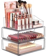 Vtopmart 3 Tier Clear Makeup Organizer With Drawer, Cosmetic Storage For... - €27,52 EUR