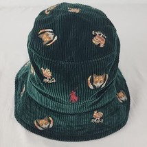 Polo Ralph Lauren Hat L Xl Green Corduroy Fox & Hen Embroidered Bucket Brand New - $64.95