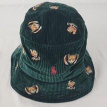 Polo Ralph Lauren Hat L XL Green Corduroy FOX &amp; HEN Embroidered Bucket B... - £51.90 GBP