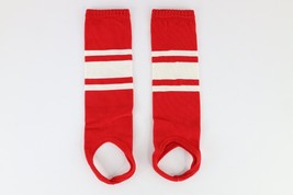 Vintage 40s 50s Distressed Knit Striped Athletic Uniform Stirrup Socks R... - $49.45