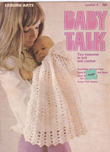 Baby Talk Tiny Treasures To Knit and Crochet - Leisure Arts Pattern Leaf... - $4.00