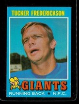 Vintage 1971 Topps Tcg Football Trading Card #101 Tucker Frederickson Giants - £7.86 GBP