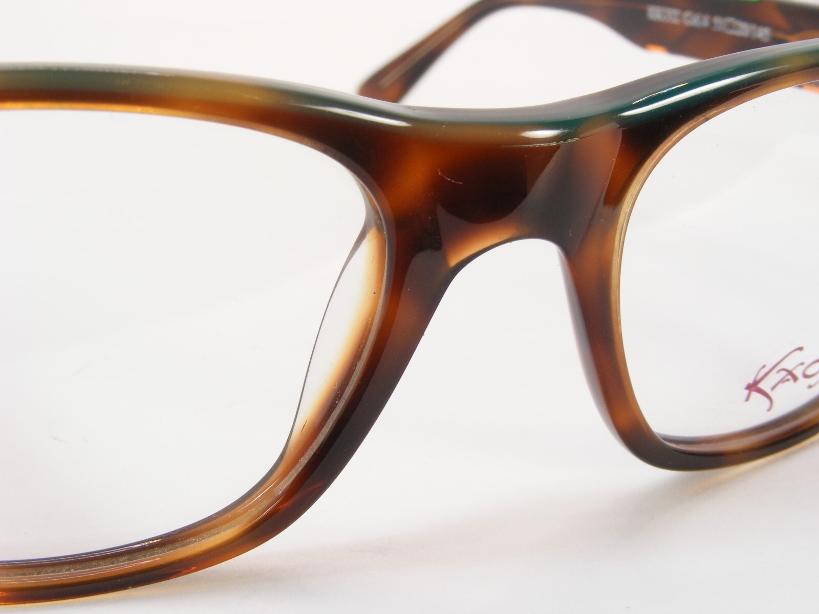 KAOS KK332 Col4 Tortuga Marrón / Verde ÚNICO RARO GAFAS 51-20-145mm Alemania Item image 13