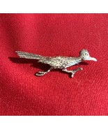 Roadrunner Bird Silver Tone Lapel Pin Brooch Vintage Estate Jewelry J302 - $14.01