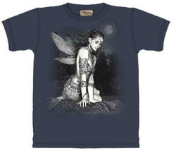 Crystalline Tatooed Fairy Fantasy Hand Dyed T-Shirt NEW SIZE SMALL ONLY - £11.56 GBP