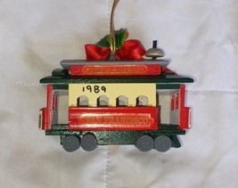 Vintage Christmas Ornament Cable Car San Francisco Wood Trolley Powell &... - $7.25 Vintage Christmas Ornament Cable Car San Francisco Wood Trolley Powell &... - $7.25