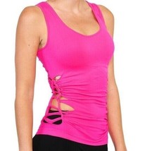 Lace Up Barbie Pink Good Tank Golf Top Sexy American Designer Rb Hat XS ... - £3.92 GBP