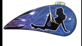 Pin Up Babe Gas Tank Clock  Tested And Works - $33.62