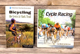 2 BOOKS- Bicycling The Lewis &amp; Clark Trail And Cycle Racing -FRANK Westell 1985 - £14.72 GBP