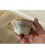 Haviland France Limoges Floral Flowers Porcelain Tea Cup &amp; Saucer - €36,55 EUR