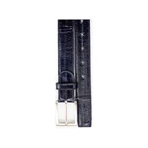 Men's Belvedere Belt Genuine Eel Hand Made Style 2002 Navy image 2