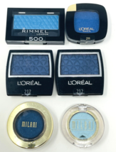 Sealed Lot Blue Eye Shadow Loreal Rimmel Milani Navy Royal - $19.99