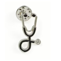 Stethoscope Enamel Pin Doctor Nurse Brooch Lapel Backpack Jacket Fun NEW - £4.54 GBP
