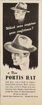 1946 Print Ad Portis Hats for Men Made in Chicago,Illinois - £8.02 GBP