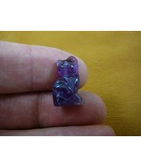 (an-cat-12) Cat Purple Amethyst 7/8&quot; bead PENDANT for necklace gemstone ... - $11.84 CAD