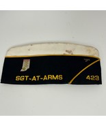 Vtg American Legion Hat 4th Sgt-At-Arms w/ Pins 423 Sz 7 Made USA Garris... - $23.63