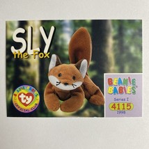 1998 Beanie Babies #117 Sly the Fox - Cards Series 1 4115 - £1.36 GBP