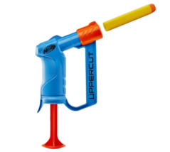 NEW! Nerf Alpha Strike Uppercut Blaster in Blue Safe Fun Without Tools Cartridge - £9.61 GBP