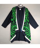 Chico&#39;s Travelers Open Kimono Size 4 Women&#39;s Plus 20/22 Satin Whimsical ... - $588.00 MXN