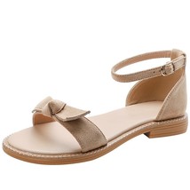 En sandals 2020 new fashion sandals ladies open toe bow knot comfort retro beach casual thumb200