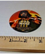 Star Wars Episode III 3: Revenge Of The Sith pin back button DVD promo - £3.11 GBP