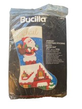 Bucilla ‘Jeweled’ Christmas Stocking Jumbo Santa Doll Kit #48767 MISSING JEWELS - £12.13 GBP
