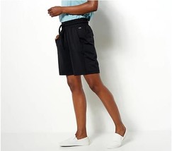 zuda Z-Cool Fitted Straight Leg Shorts w/ Pockets (Black, Petite Small) ... - $16.76