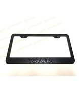 3D Black Toyota Emblem Badge Black Powder Coated Metal Steel License Pla... - $33.18 CAD