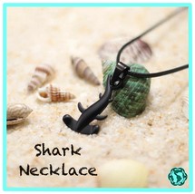 Shark Charm Necklace - Donating Profits to Save Injured Sea Turtles  - £7.78 GBP