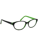 Kate Spade Charity BK20 +2.00 Cat Eye Eyeglasses Glossy Black on Green 5... - €111,31 EUR