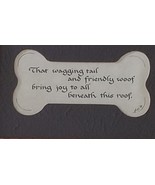 VINTAGE,1991, 6 X 8 WOODEN FRAMED, THAT WAGGING TAIL, MATTED PRINT, WALL... - £17.78 GBP