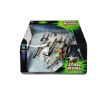 HASBRO STAR WARS POWER OF THE JEDI LUKE SKYWALKERS SNOWSPEEDER NEW IN BO... - $71.25