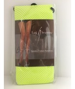 Leg Avenue Neon Yellow Fishnets 9013 Women&#39;s Pantyhose Spandex OSFM NEW - £7.85 GBP