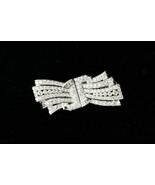18k Weiß Gold Und Platin Diamant Doppel Clip / Brosche Tdw = 5.10 Karat - $17,279.77