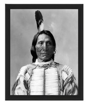 Chief Red Cloud Lakota Sioux Native American Chief 8X10 B&amp;W Framed Photo - £15.74 GBP