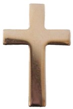 Gold Plated Christian Cross Lapel Pin - £5.22 GBP