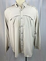Nepallo 2XL / XXL Tan Vented Button Up Fishing Shirt - Excellent !!! - $19.80