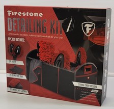 *L) Firestone 8 Piece Car Cleaning Detailing Kit with Storage Caddy - $19.79