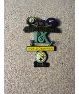 Vintage Super Bowl IX Pittsburgh Steelers Champions Pin 1975 NFL Peter D... - €34,18 EUR