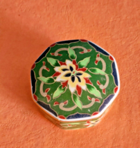 Vintage Takahashi San Francisco Hand Decorated Porcelain Mini Trinket Box 1981 - £7.54 GBP