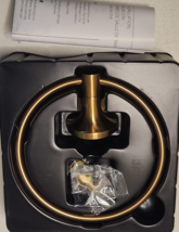 Signature Hardware 466407 Lentz Wall Mounted Towel Ring - Brushed Gold  - $57.90