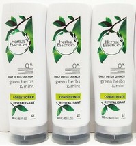 (Pack of 3) Clairol Herbal Essences Green Herbs &amp; Mint Conditioner 10.1 Fl Oz - £20.32 GBP