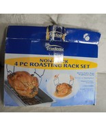Trudeau Non Stick 4 Piece Roasting Rack Set for Poultry Roast Non Stick - £8.10 GBP