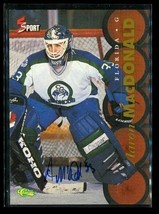 Vintage 1995 Classic 5 Sport Autograph Hockey Card Aaron Macdonald Broncos B - £10.16 GBP