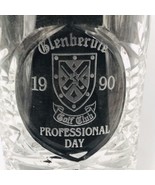 Four (4) 1990 Glenbervie Golf Club Scotland Lowball Whiskey Crystal Glas... - $32.71