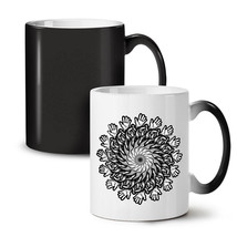 Mandala Flowers NEW Colour Changing Tea Coffee Mug 11 oz | Wellcoda - £19.27 GBP